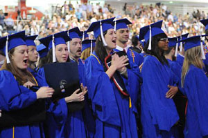 American University Grads Clapping